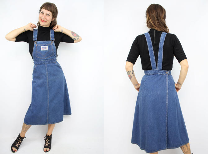 80s store overall dress