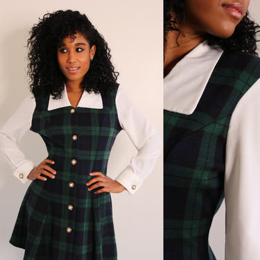 90s plaid dress hotsell