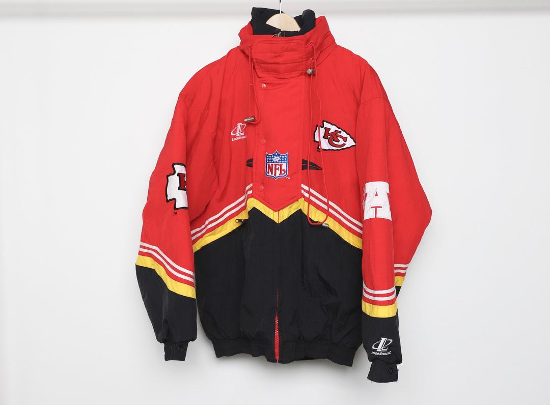 VTG Kansas City Chiefs Jacket Mens XL Starter Pro Line Pullover