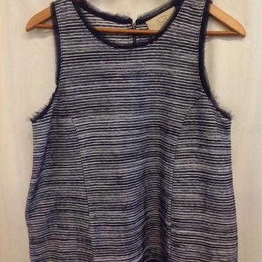 Anthropologie Size Medium Navy & white Top