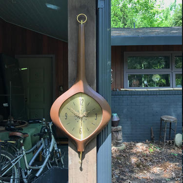 Elgin Pendulum Wall Clock Mid-Century Modern 