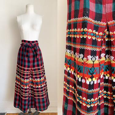 Vintage 1960/70s Mexican Wrap Skirt / M 