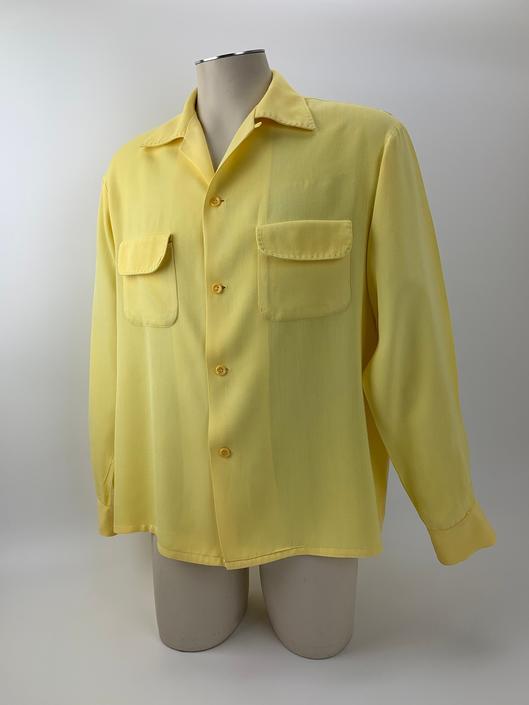 Vintage 1950s Blue Rayon Shirt / PENNEY'S TOWNCRAFT / M - Etsy
