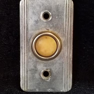Art Deco Aluminum Doorbell Ringer 1.5 x 2.5