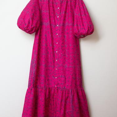 Vintage Fuchsia 1960s Marimekko Dress / Balloon Sleeve Maxi Dress | Female  Hysteria | Boston, MA