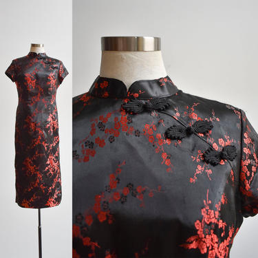 Vintage Black Red Cheongsam Dress Milk Ice Baltimore MD