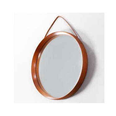 VINTAGE - Luxus Teak mirror by Swedish designers Uno and Osten Kristiansson - By Luxus at Vittsjö, Sweden- 1960s 