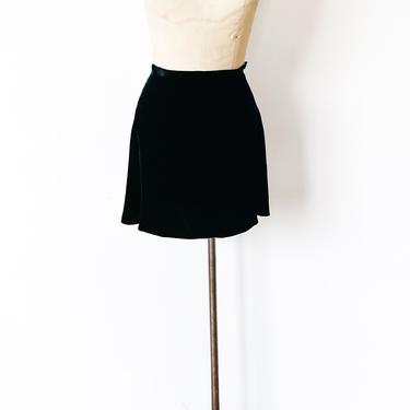 1990s Moda Int'l velvet skirt, sz. XS