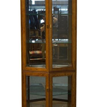 Thomasville Furniture Sierra Collection Oak 20" Lighted Display Curio Cabinet 18721-450 