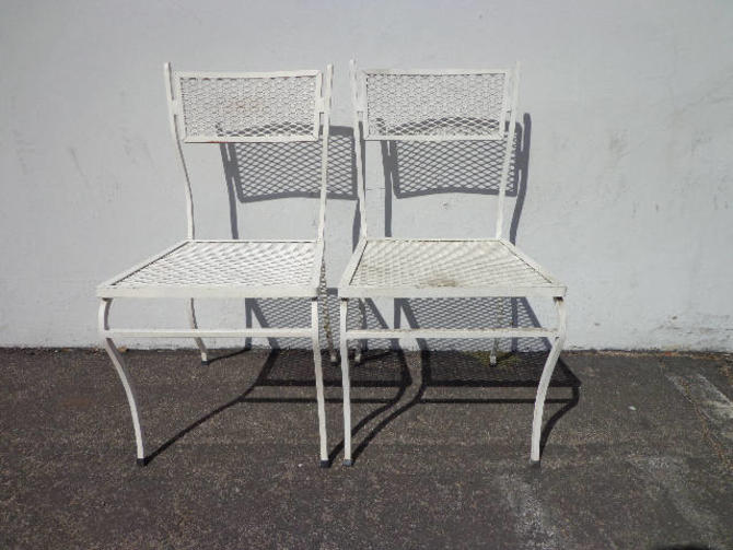 Vintage Woodard Wrought Iron Patio Furniture 