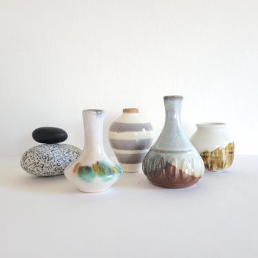 Vintage Pottery Bud Vases to Mix and Match 
