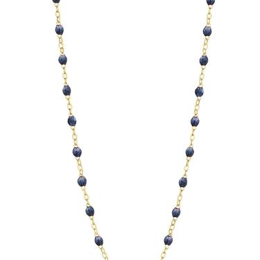 17.7&quot; Classic Gigi Necklace - MIDNIGHT + YELLOW GOLD