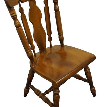 Temple Stuart Solid Hard Rock Maple Colonial Style Splat Back Dining Side Chair 814 
