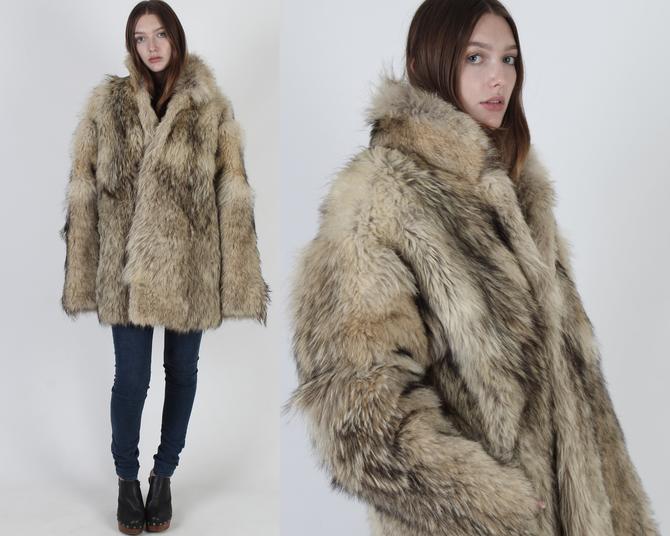 Vintage coyote fur coat hotsell
