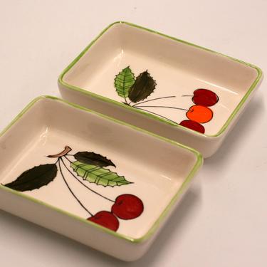 vintage Norleans Cherry Dishes/set of two/made in Japan 