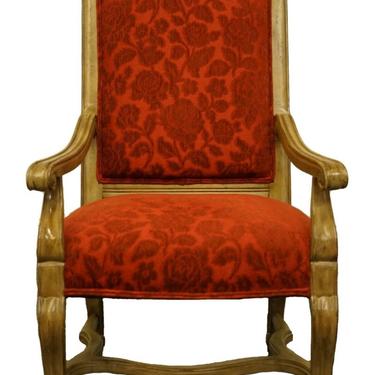 Bernhardt Furniture Italian Inspired Contemporary Modern Upholstered Dining Arm Chair 