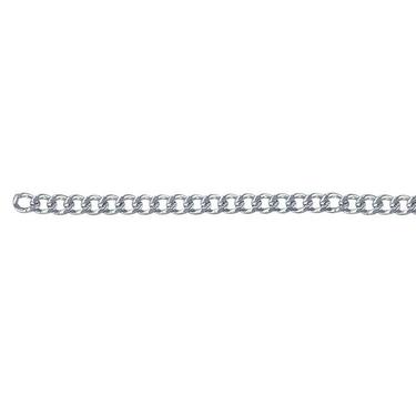 STERLING SILVER 1.5MM LIGHT CURB LINK CHAIN