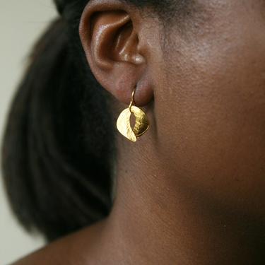 Tiny Sculptured Organic Earrings 