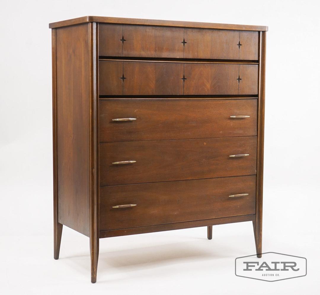 Broyhill Saga Tallboy Dresser From Fair Auction Co Of Sterling Va