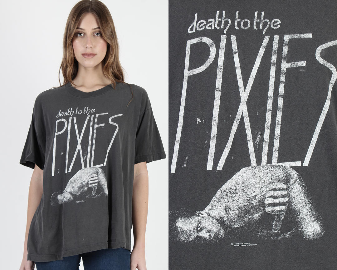 Vintage 1990 Pixies Band T Shirt Death to the Pixies Album