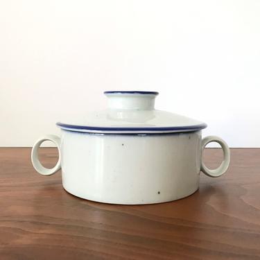 Dansk Designs Blue Mist Sugar Bowl with Lid by Niels Refsgaard 