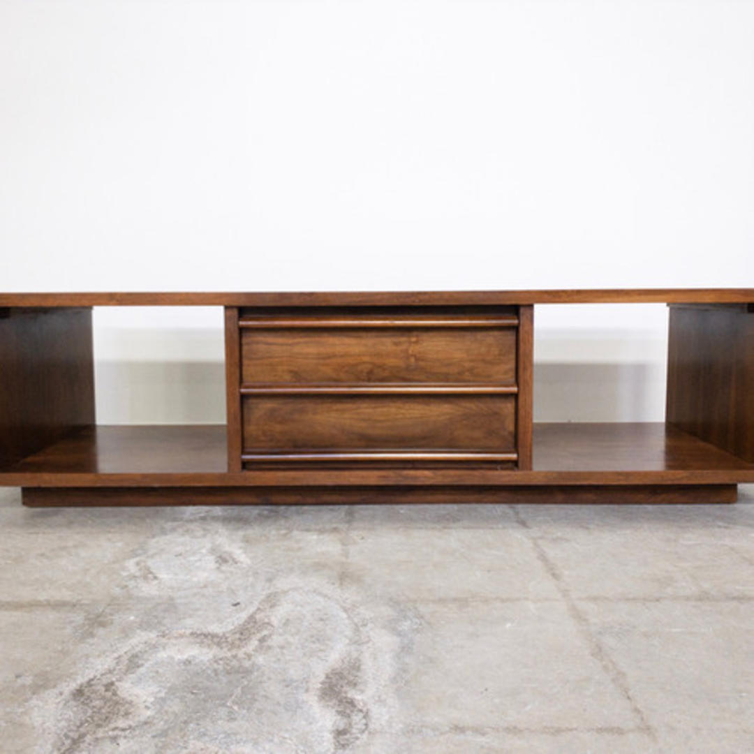 Walnut credenza lowprofile midcentury credenza /coffee table Sunbeam