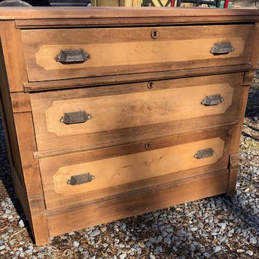 Raw Wood Chest of Drawers