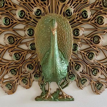 MCM Burwood Large Peacock Wall Plaque 