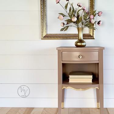White Furniture Co. Refinished Nightstand / Bedside Table 