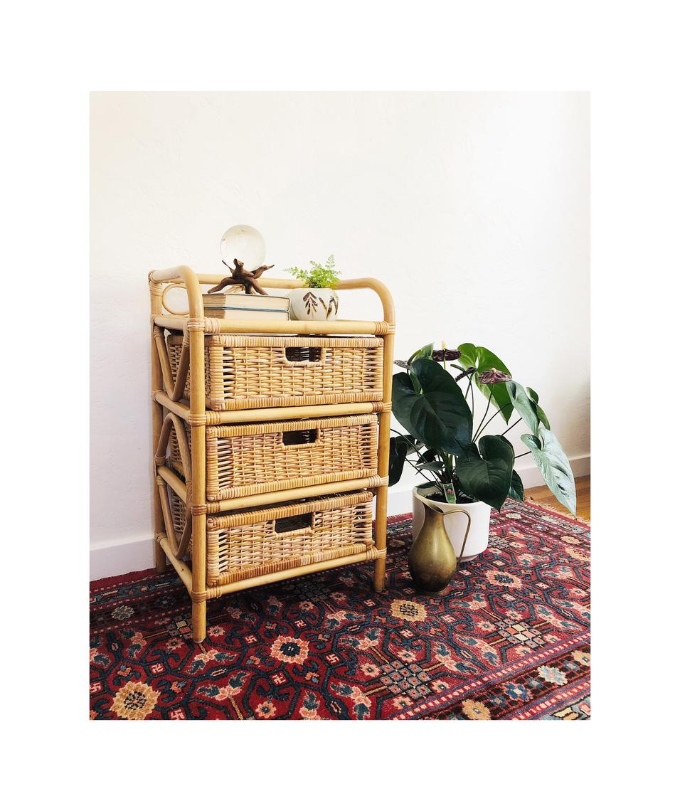 Vintage Wicker Shelf with Drawers Sergeant Sailor Vallejo, CA