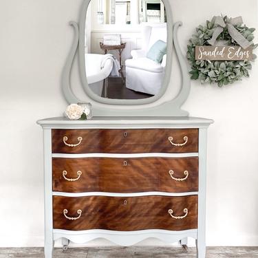 Antique Vanity, Dresser, Vintage Vanity, Chest of Drawers 