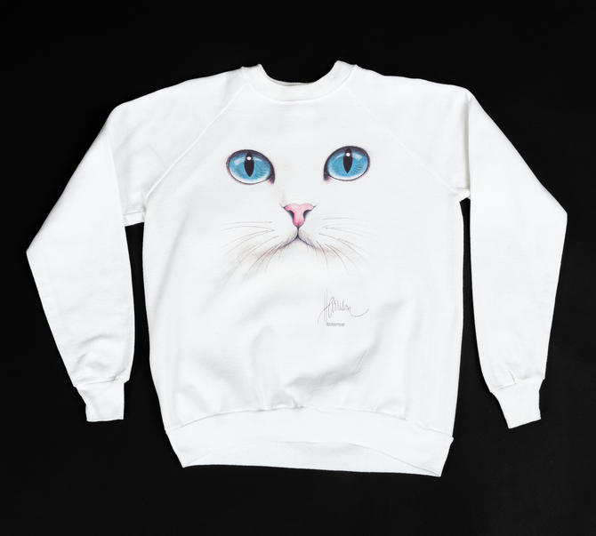 Cat face sweatshirt best sale