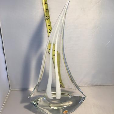 Wondrous Glass SailBoat 