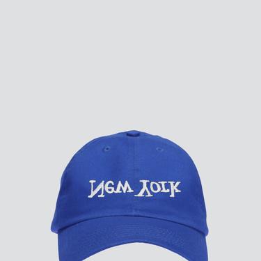 New York Embroidered Hat - Blue/White