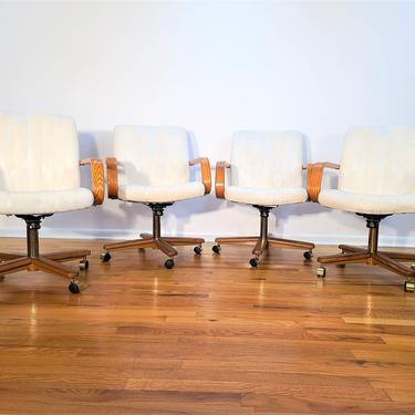 Mid Century Chromcraft Set of Four Dinette Chairs 