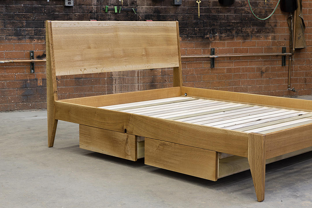 Willard White Oak Bed Frame // by Kyle D