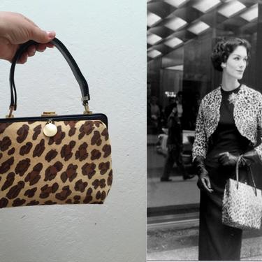 Vintage Morris Moskowitz MM Pink Leather Handbag Purse With 