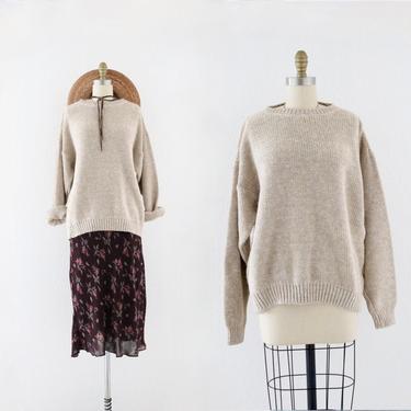 marled beige sweater 