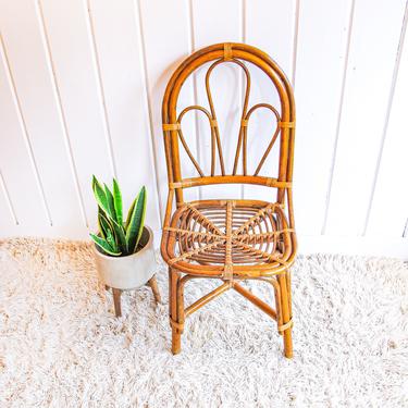 Franco Albini style Midcentury Bamboo Rattan Chair 