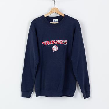 90s NY Yankees Sweatshirt - Men's Medium, Women's Large | Vintage Unisex MLB Baseball Graphic Pullover 