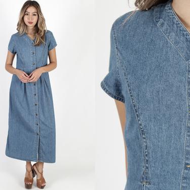 Denim Dress Blue Jean Dress Liz Claiborne Dress | American Archive - San  Diego, CA | ATTIC