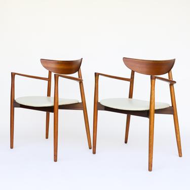 Set of Six Harry Ostergaard for Randers Mobelfabrik Teak Dining Chairs