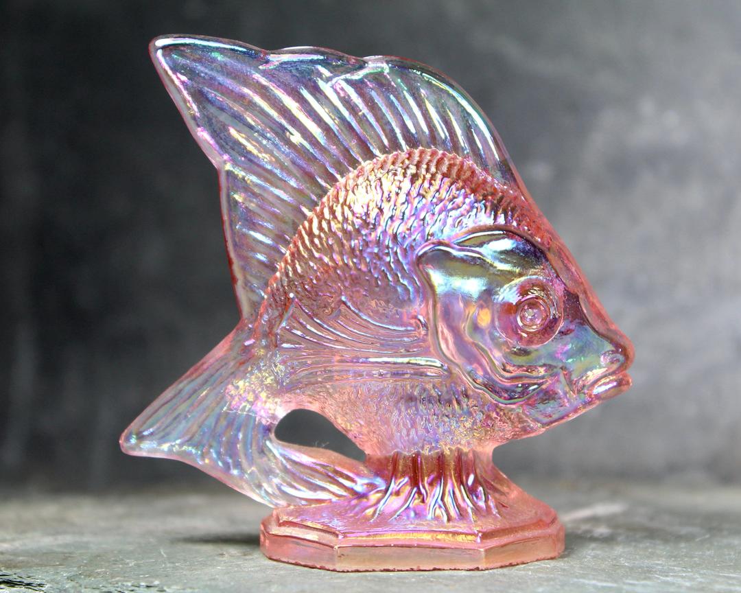 FENTON OLD サムプリント&アンベリーナカレーガラス フリルエッジ RARE BRANDNEW Fenton Waterlily Bowl & Sept Mom Nymph Set