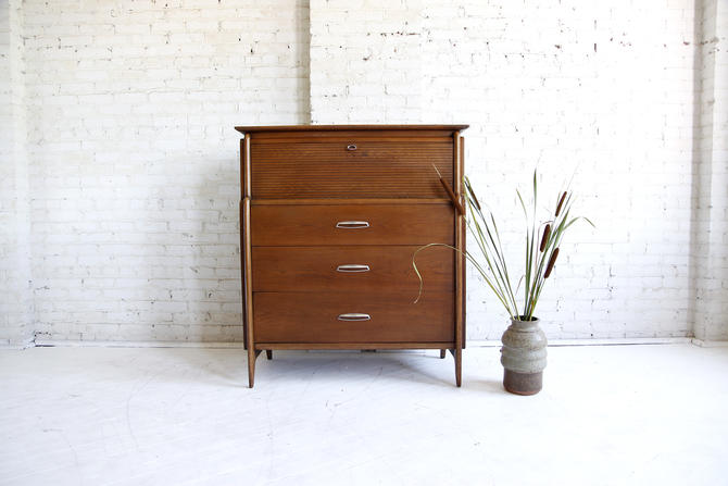 Mid Century Modern Tallboy Dresser By Drexel From Omasa Projects