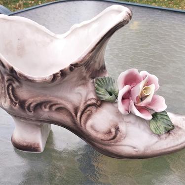 VINTAGE Capodimonte Floral Centerpiece, Porcelain Roses, Authentic Italian Porcelain, Home Decor 