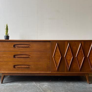Vintage MCM long dresser by young 