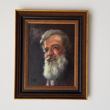 1960s Antonio Godoy Portrait Oil Painting, Framed 