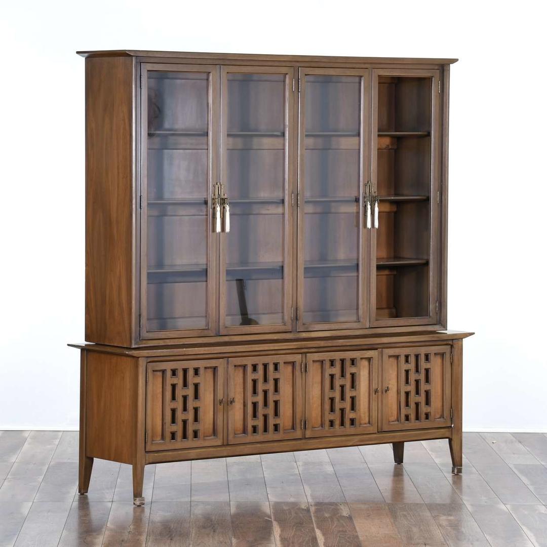 White Furn. 4 Door Mid Century China Loveseat (Los Angeles