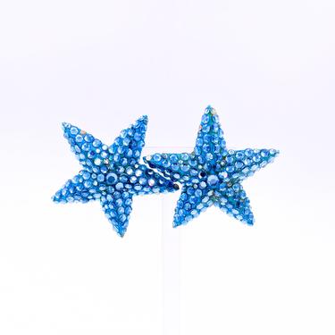 Richard Kerr Aqua Starfish Earrings 