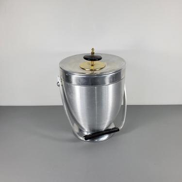 Kromex Spun Aluminum Ice Bucket 